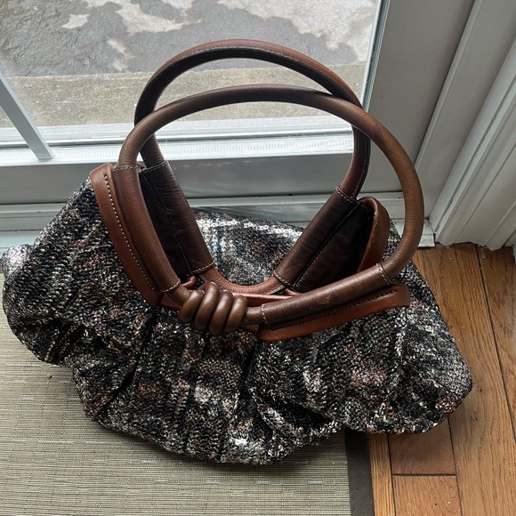 Jimmy Choo Leather & Sequins Embellished Bag - Picture 3 of 7